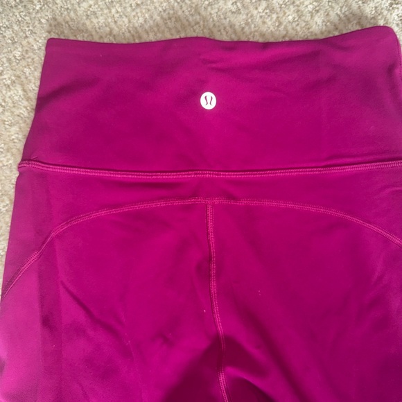 Lululemon Raspberry Pink Flared Pants - Picture 2 of 2